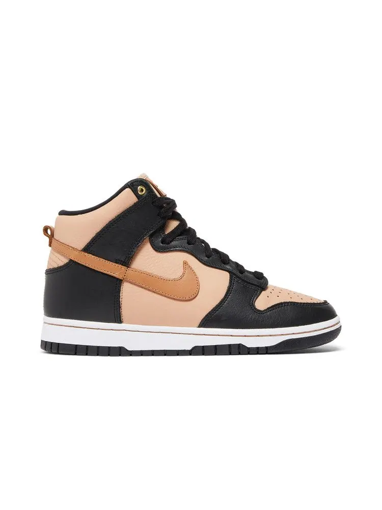 Кроссовки Nike Wmns Dunk High LXX 'Black Flax' — изображение 2 из 9, черный//бежевый/белый