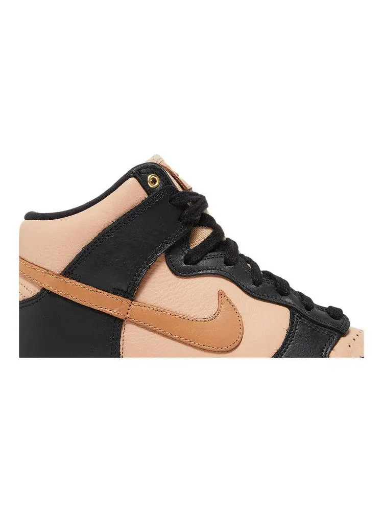 Кроссовки Nike Wmns Dunk High LXX 'Black Flax' — изображение 3 из 9, черный//бежевый/белый