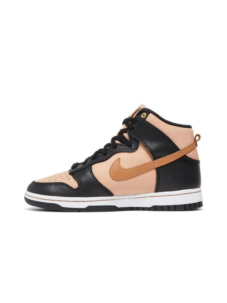 Кроссовки Nike Wmns Dunk High LXX 'Black Flax' — изображение 4 из 9, черный//бежевый/белый