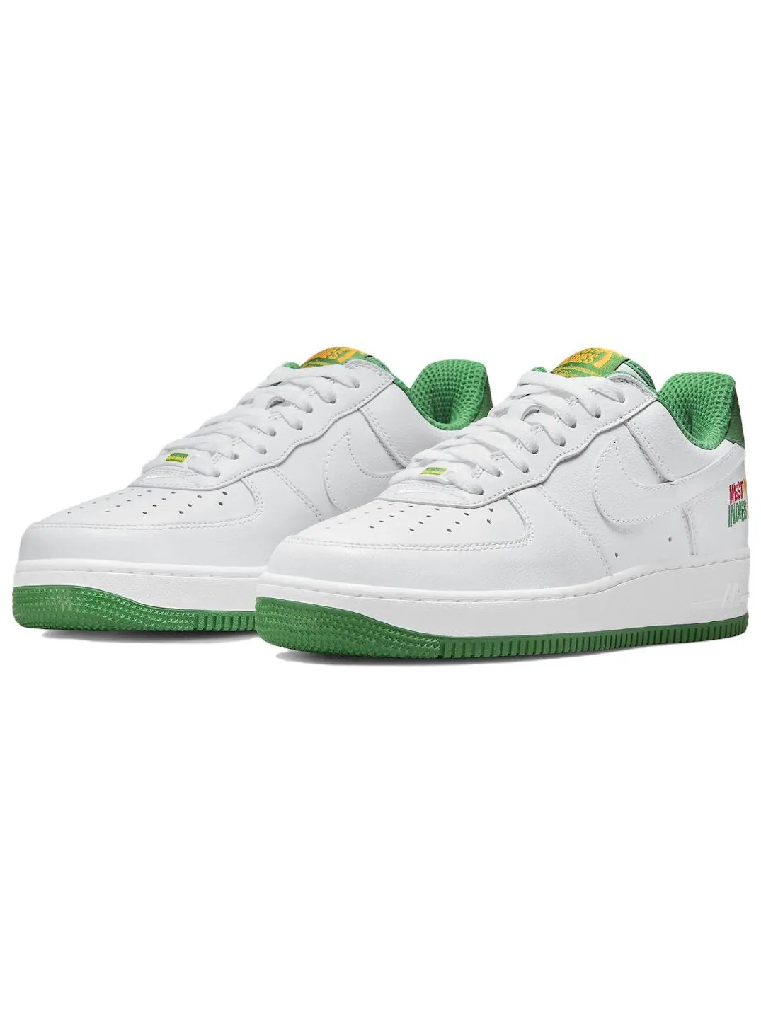 Кроссовки Nike Air Force 1 Low Retro QS (2022) Бело-зеленые — изображение 3 из 4, белый/зеленый
