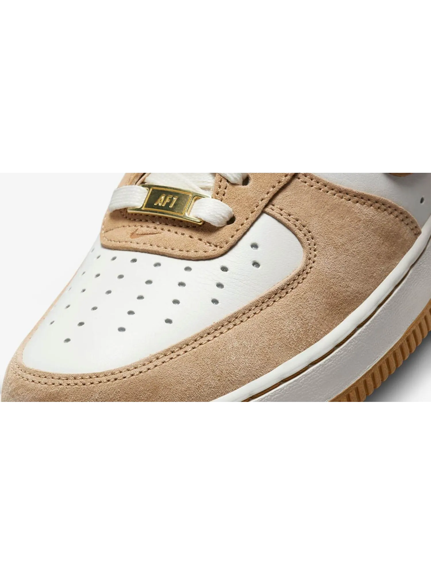 Кроссовки Nike Air Force 1 Low Retro QS — изображение 7 из 8, коричневый/белый