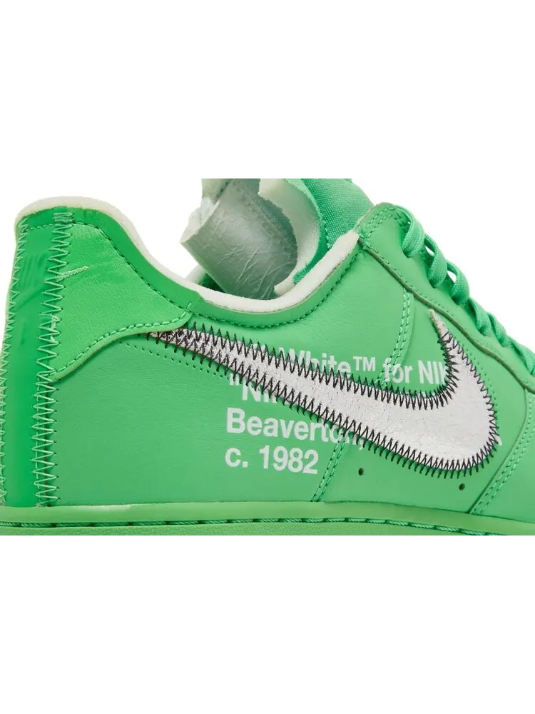 Кроссовки Nike Off-White x Air Force 1 Low 'Brooklyn' — изображение 10 из 10, зеленый