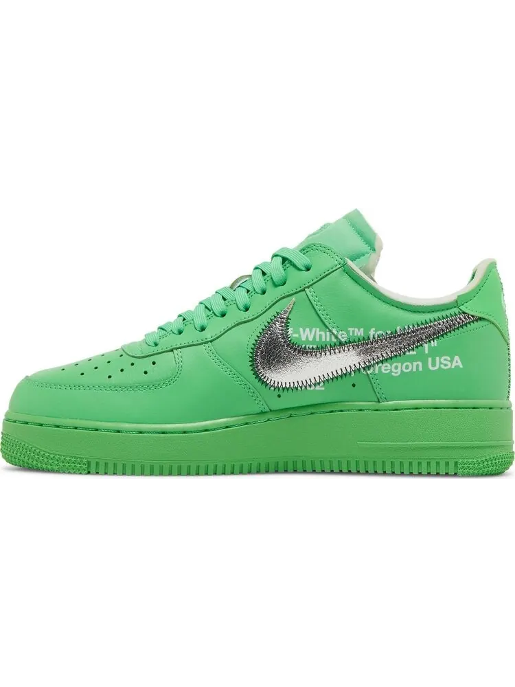 Кроссовки Nike Off-White x Air Force 1 Low 'Brooklyn' — изображение 3 из 10, зеленый