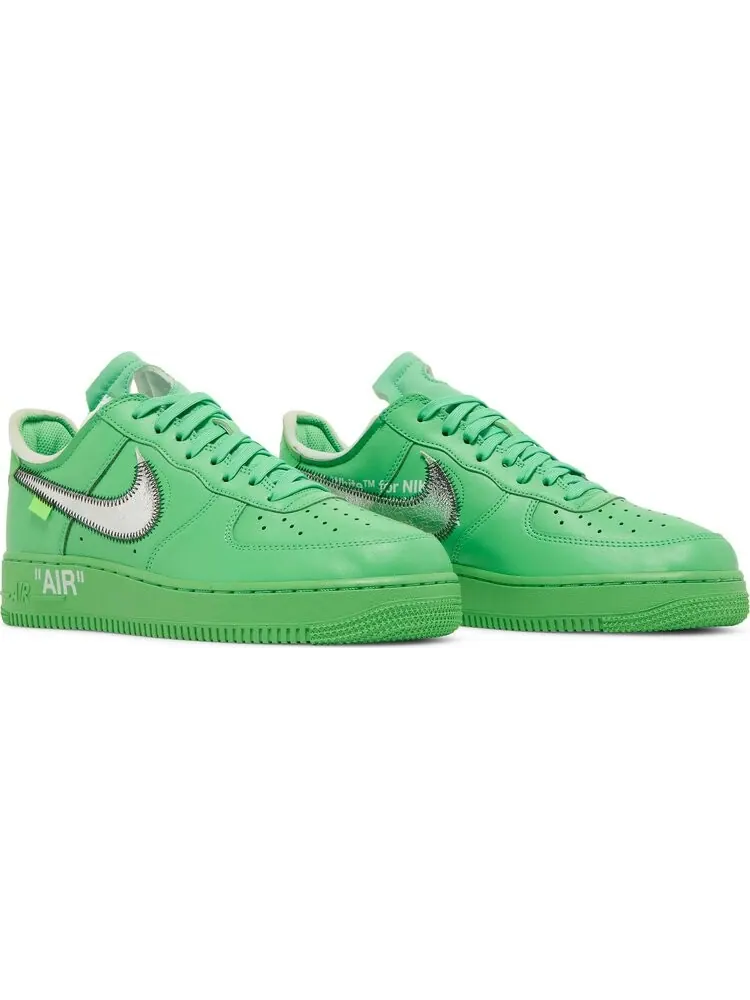 Кроссовки Nike Off-White x Air Force 1 Low 'Brooklyn' — изображение 8 из 10, зеленый