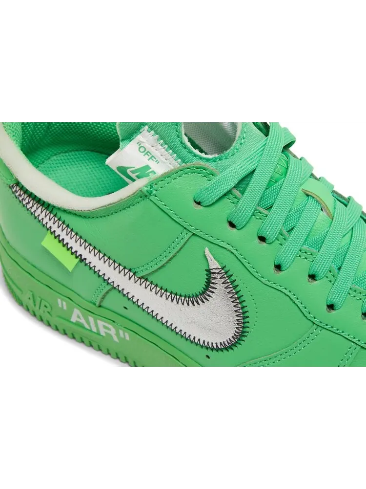 Кроссовки Nike Off-White x Air Force 1 Low 'Brooklyn' — изображение 9 из 10, зеленый