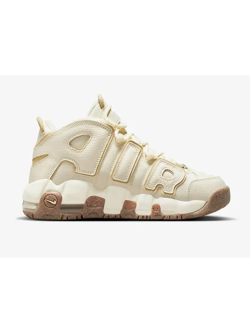 Кроссовки Nike Air More Uptempo GS 'Coconut Milk Team Gold' — изображение 3 из 6, бежевый