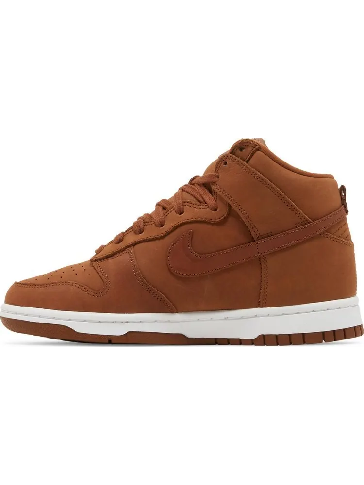 Кроссовки Nike Wmns Dunk High Premium 'Pecan' — изображение 3 из 8, коричневый