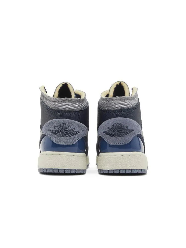 Кроссовки Air Jordan Air Jordan 1 Mid SE Craft GS 'Inside Out - Obsidian' — изображение 7 из 9, синий//белый