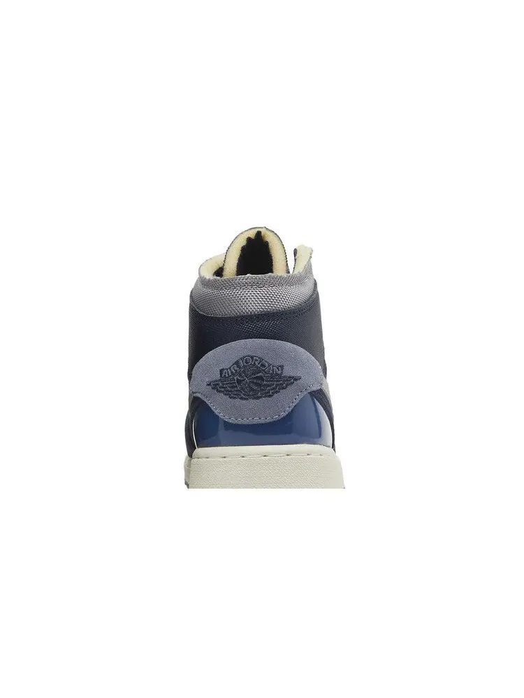 Кроссовки Air Jordan Air Jordan 1 Mid SE Craft GS 'Inside Out - Obsidian' — изображение 8 из 9, синий//белый