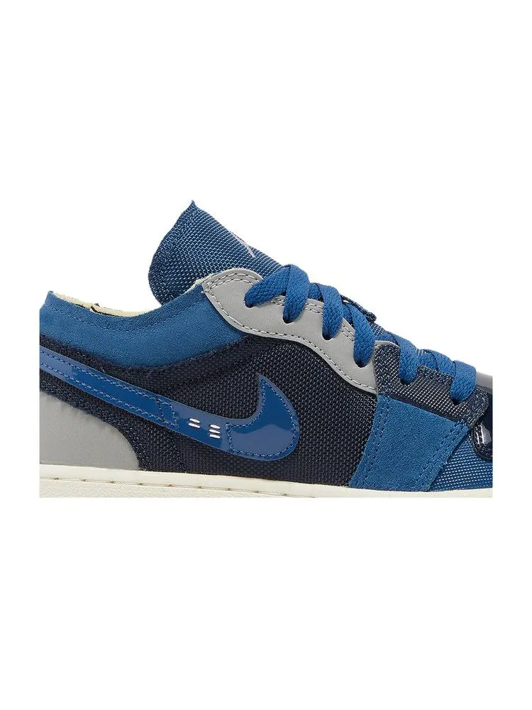 Кроссовки Air Jordan Air Jordan 1 Low SE Craft GS 'Inside Out - Obsidian' — изображение 3 из 9, синий
