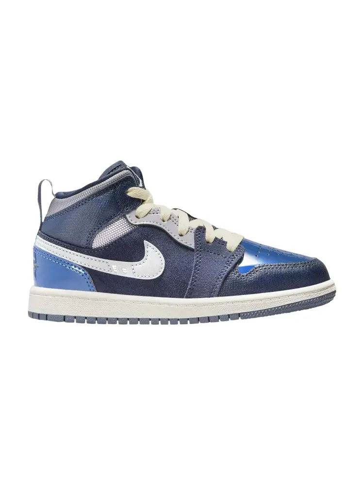 Кроссовки Air Jordan 1 Mid SE Craft PS — изображение 1 из 1, синий