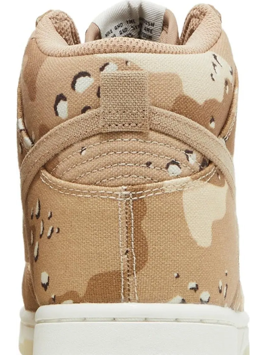 Кроссовки Nike Wmns Dunk High 'Desert Camo' — изображение 7 из 8, коричневый
