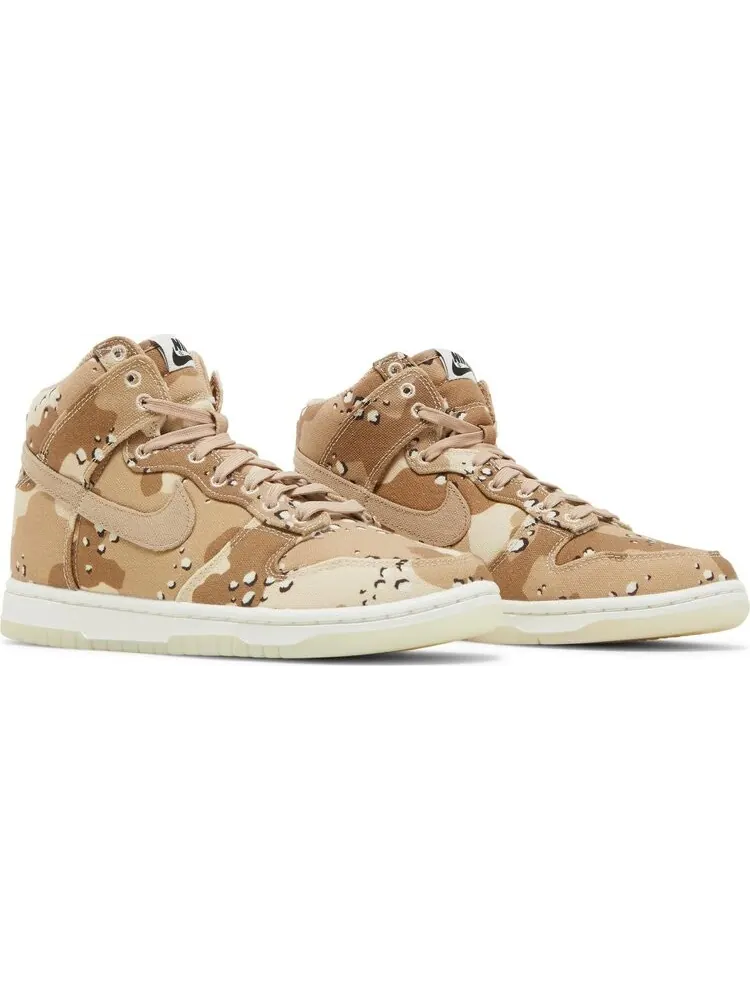 Кроссовки Nike Wmns Dunk High 'Desert Camo' — изображение 8 из 8, коричневый