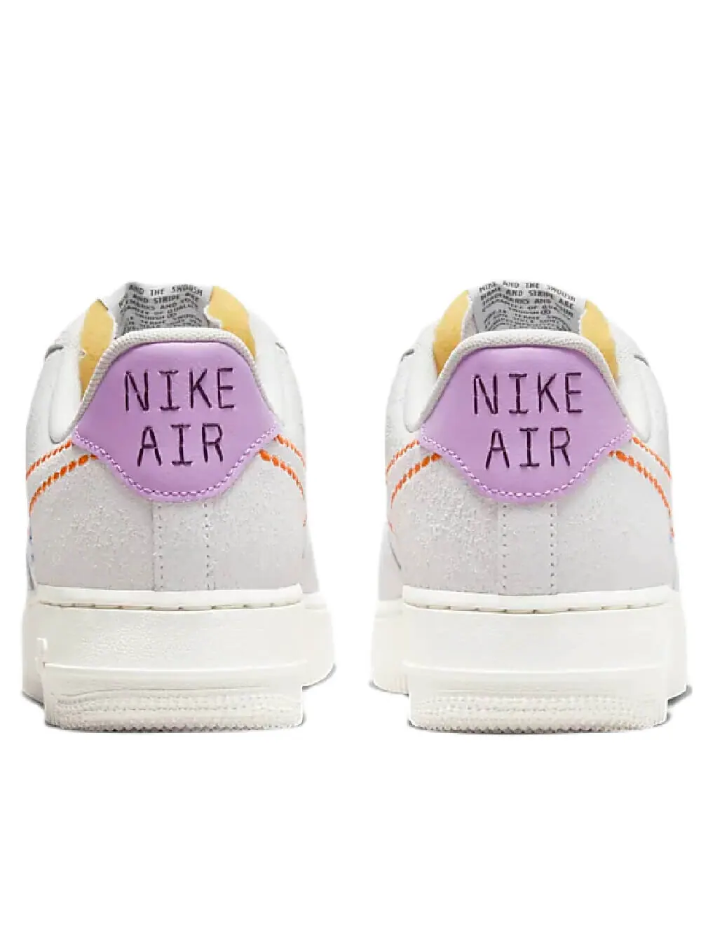 Кроссовки Nike Air Force 1 07 LX — изображение 4 из 8, бежевый/фиолетовый