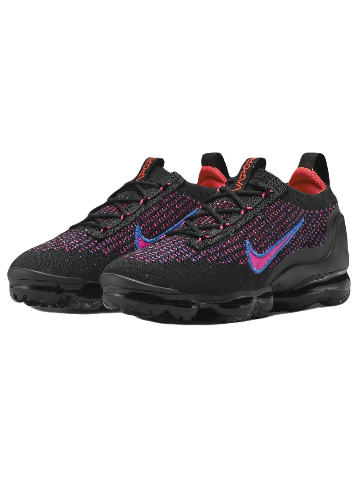 Кроссовки Nike Air VaporMax 2021 Flyknit — изображение 2 из 7, черный/розовый/синий