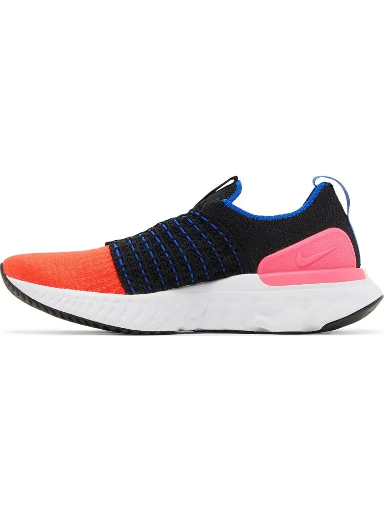 Кроссовки Nike Wmns React Phantom Run Flyknit 2 'Black Bright Crimson' — изображение 3 из 8, черный