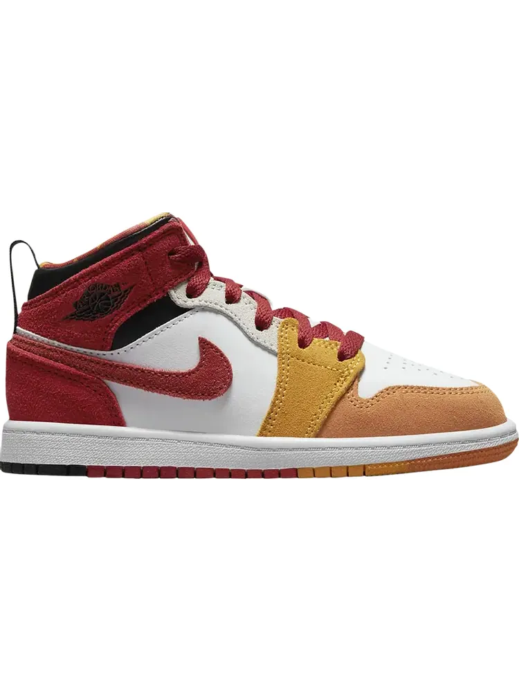 Кроссовки Air Jordan 1 Mid SE PS Picnic — изображение 1 из 1, красный