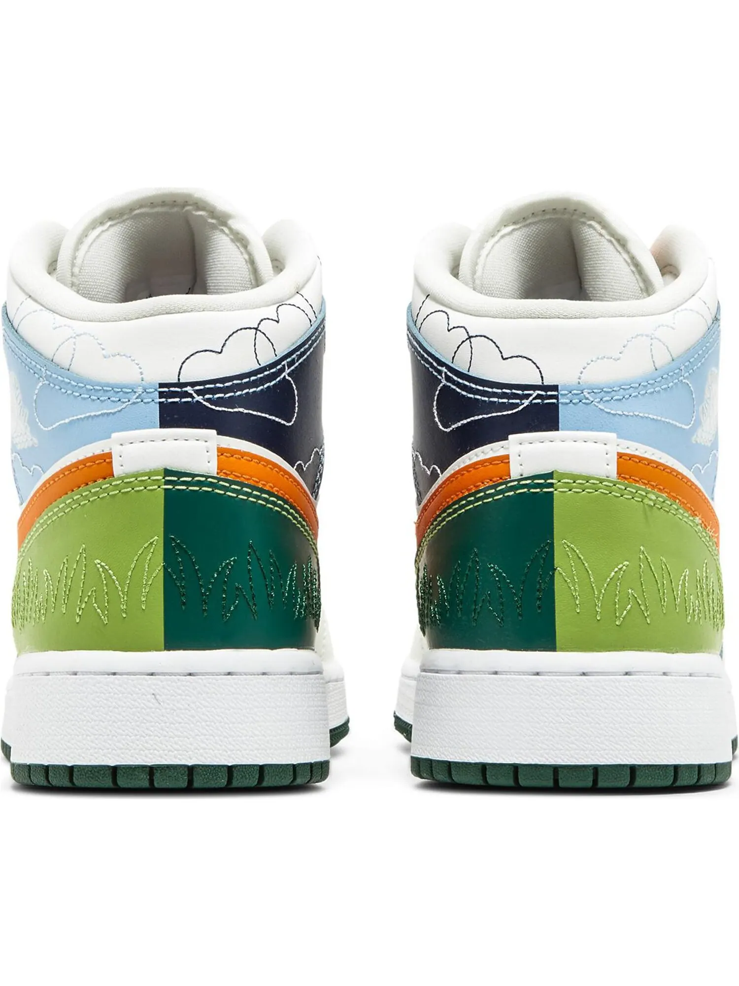 Кроссовки Nike Air Jordan 1 Mid SE GS — изображение 4 из 5, бежевый
