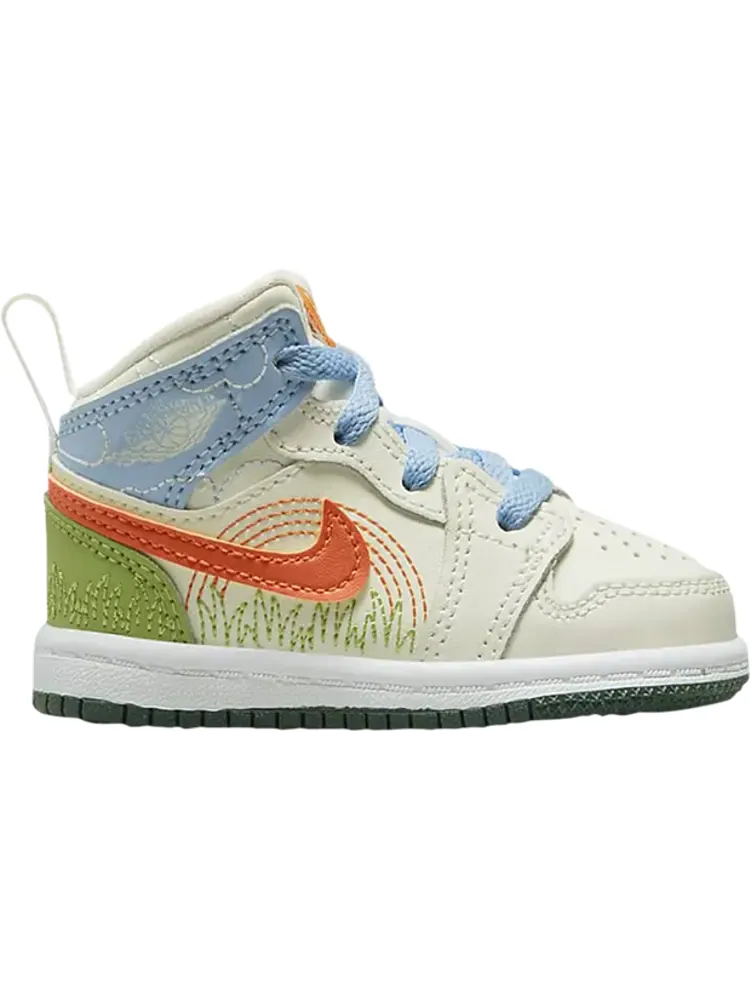 Кроссовки Air Jordan 1 Mid SE TD Stitch — изображение 1 из 1, бежевый