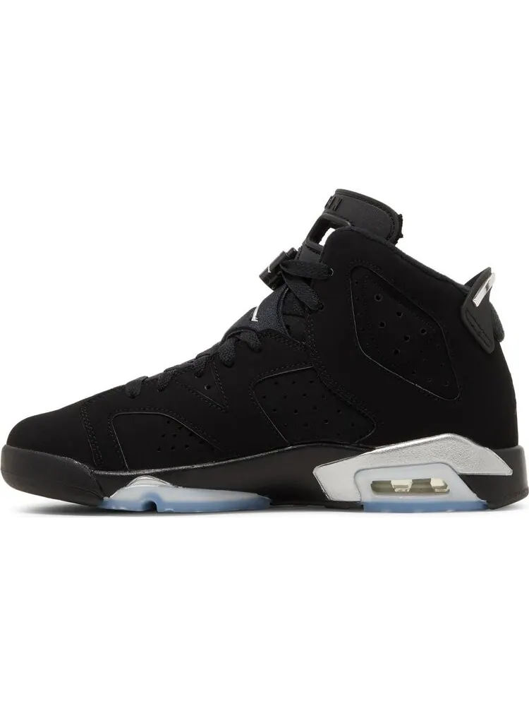 Кроссовки Air Jordan 6 Retro GS Chrome — изображение 3 из 8, черный