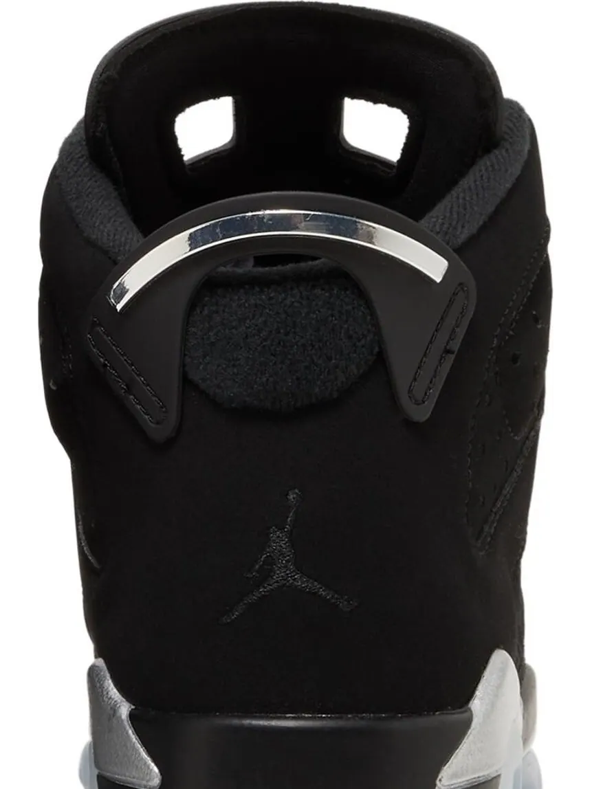 Кроссовки Air Jordan 6 Retro GS Chrome — изображение 7 из 8, черный