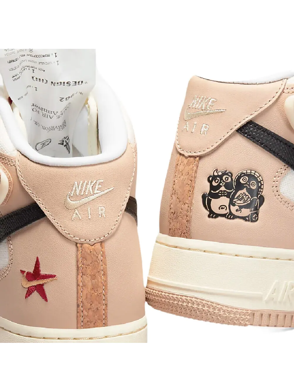 Кроссовки Nike Air Force 1 Mid 07 LX — изображение 10 из 11, светло-розовый/бежевый