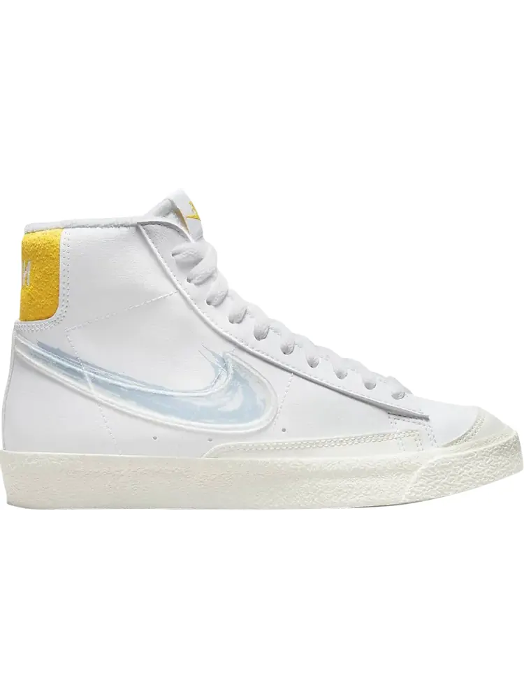 Кроссовки Nike Blazer Mid '77 GS 'Brushstroke - Royal Tint' — изображение 1 из 1, белый