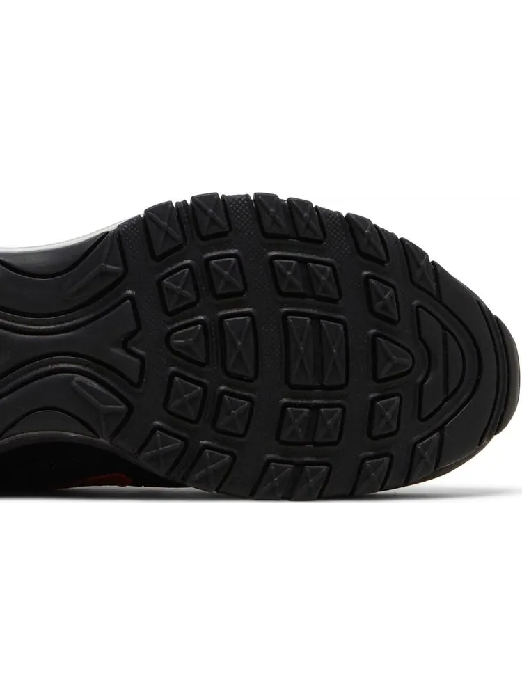 Кроссовки Nike Air Max 97 GS 'Black Safety Orange' — изображение 5 из 8, черный