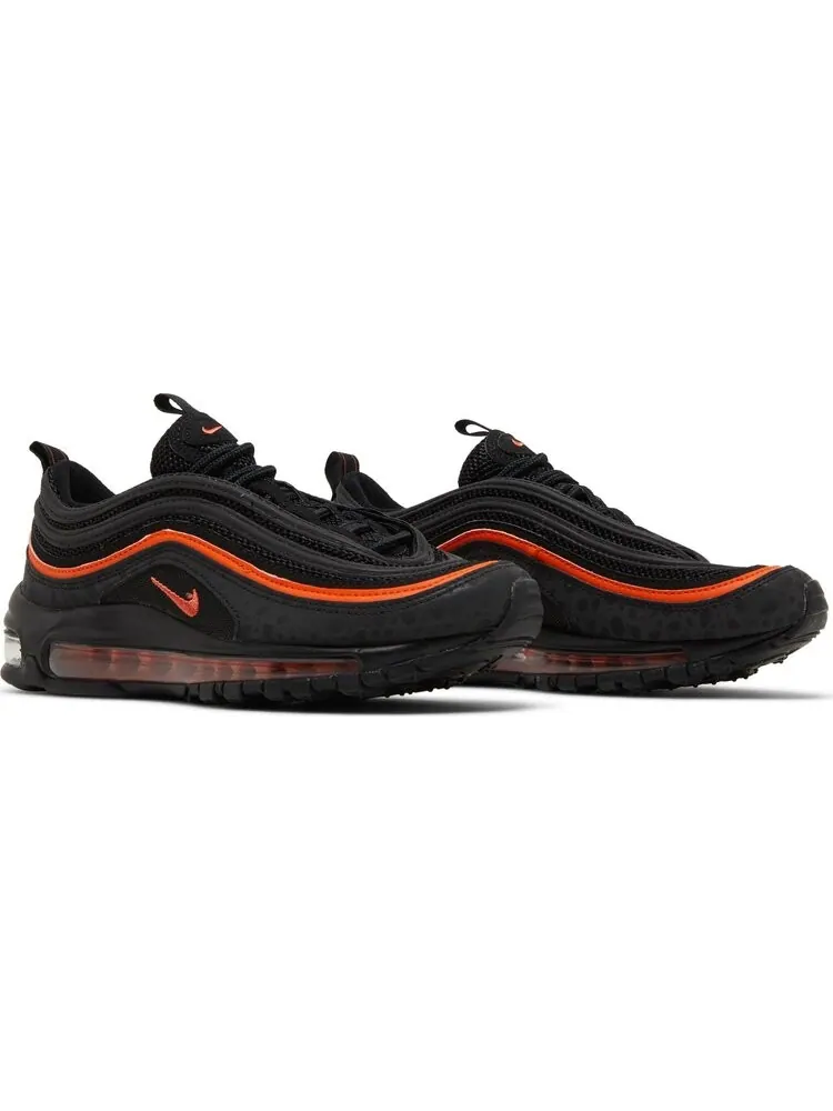 Кроссовки Nike Air Max 97 GS 'Black Safety Orange' — изображение 8 из 8, черный