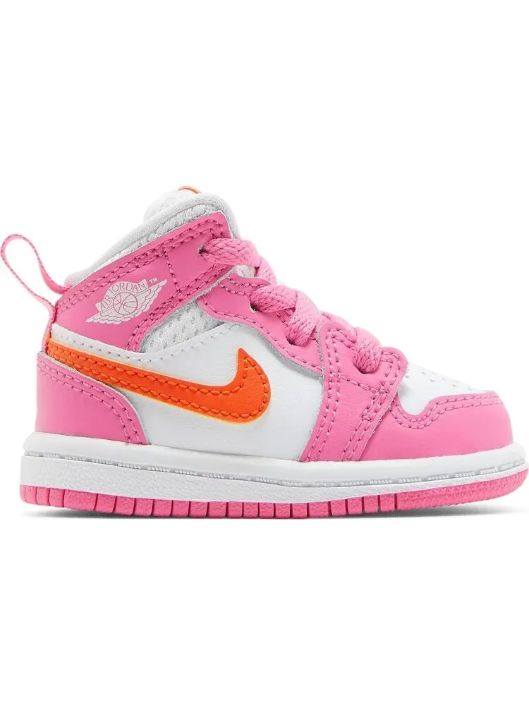 Кроссовки Air Jordan 1 Mid TD Pinksicle Orange — изображение 1 из 8, розовый