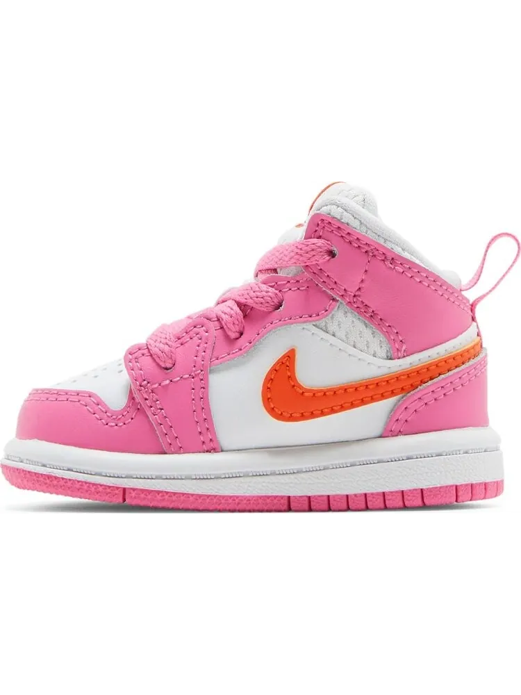 Кроссовки Air Jordan 1 Mid TD Pinksicle Orange — изображение 3 из 8, розовый