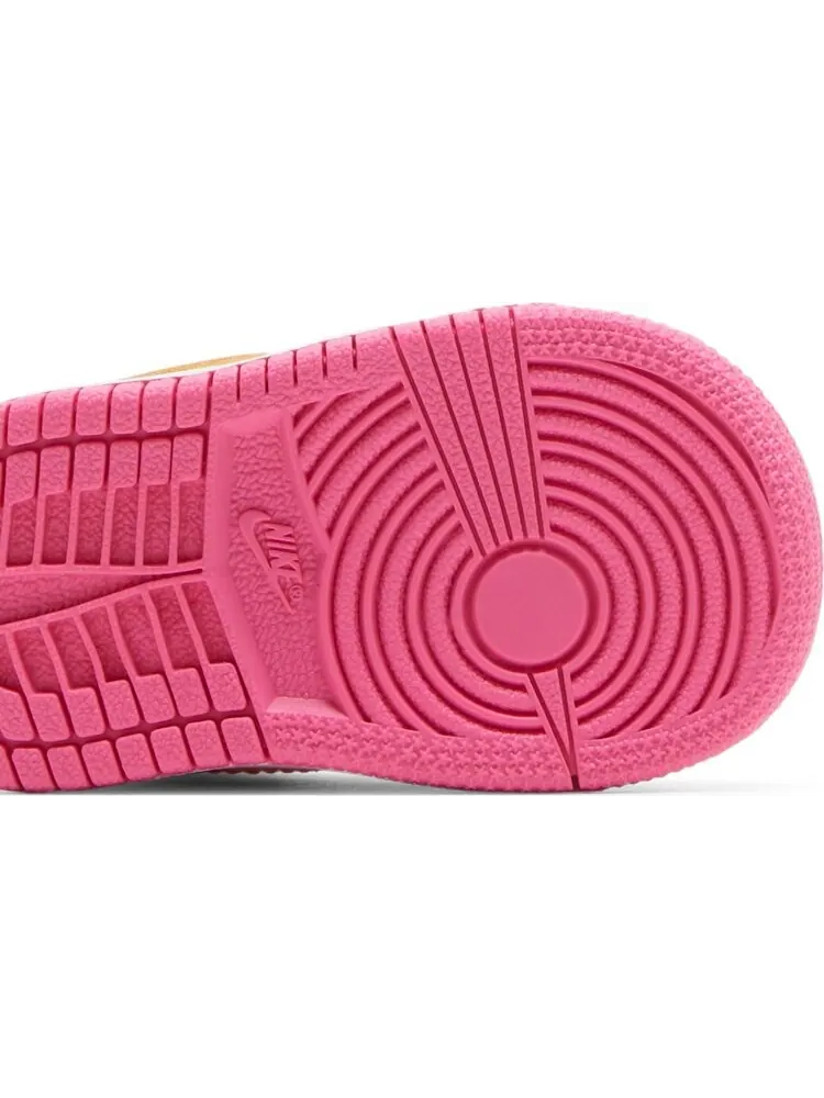 Кроссовки Air Jordan 1 Mid TD Pinksicle Orange — изображение 5 из 8, розовый