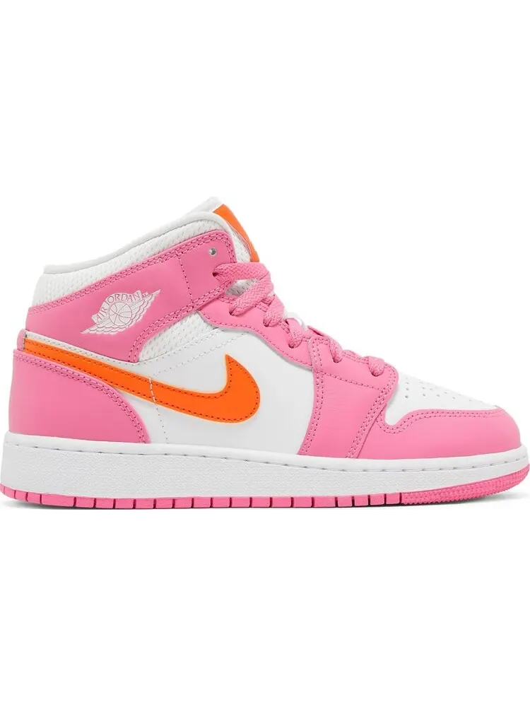 Кроссовки Air Jordan 1 Mid GS Pinksicle Orange — изображение 1 из 8, розовый