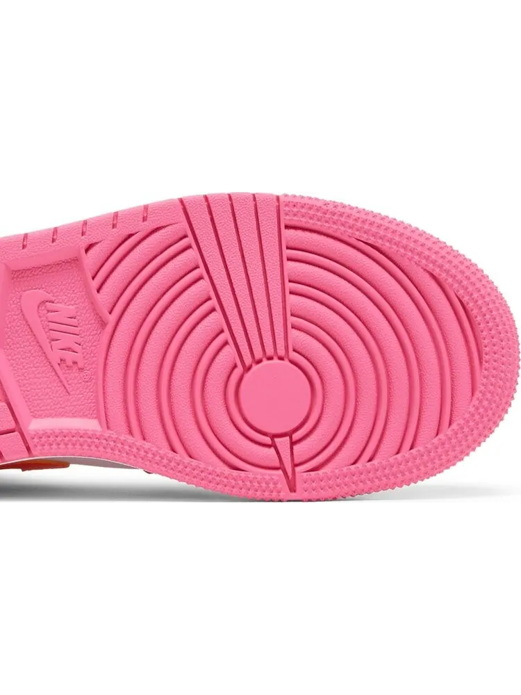 Кроссовки Air Jordan 1 Mid GS Pinksicle Orange — изображение 5 из 8, розовый