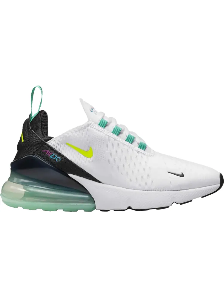 Кроссовки Nike Air Max 270 GS 'White Volt' — изображение 1 из 1, белый