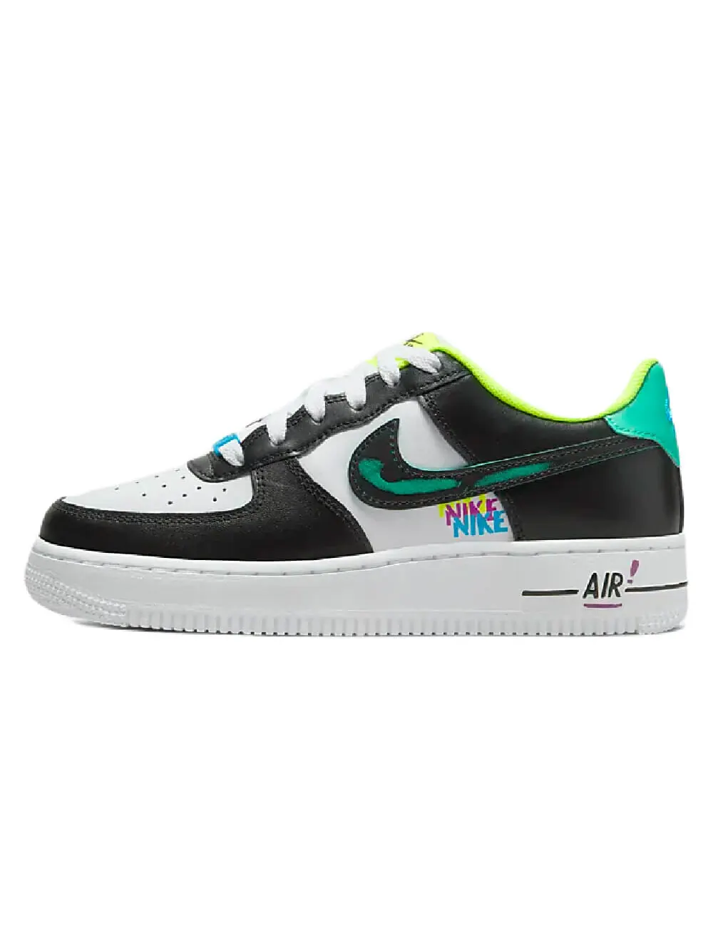 Кроссовки Nike Air Force 1 LV8 — изображение 1 из 8, белый/черный/зеленый