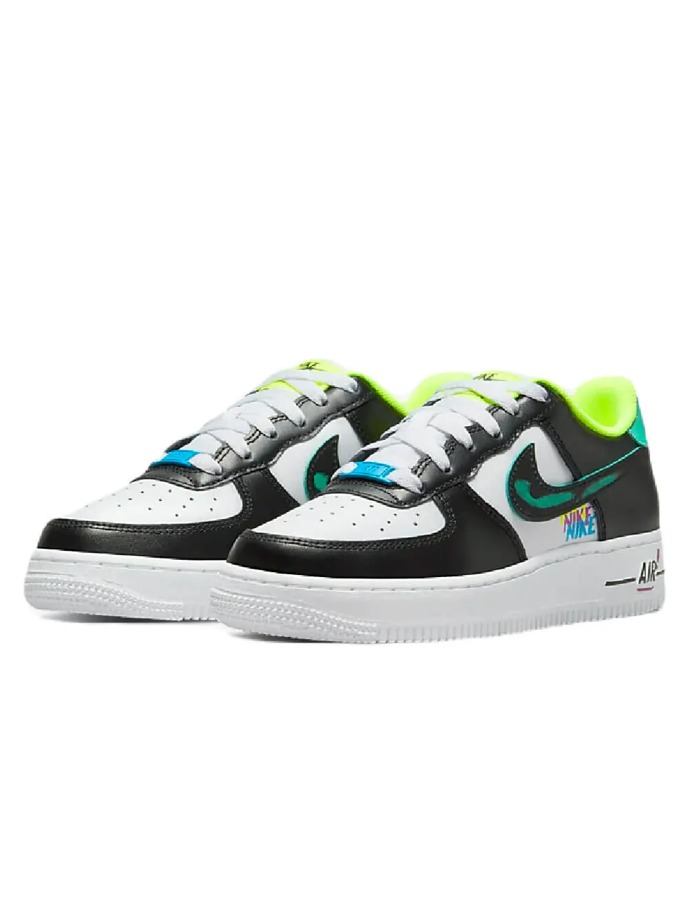 Кроссовки Nike Air Force 1 LV8 — изображение 2 из 8, белый/черный/зеленый