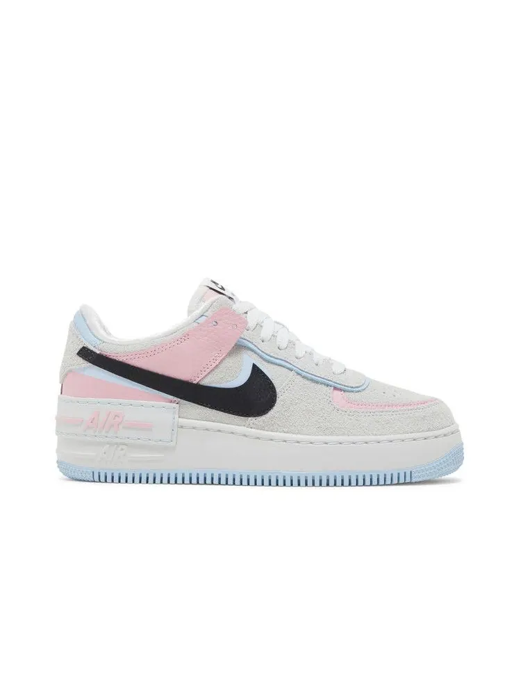 Кроссовки Nike Wmns Air Force 1 Shadow 'Hoops Pack - Medium Soft Pink' — изображение 2 из 9, розовый/черный