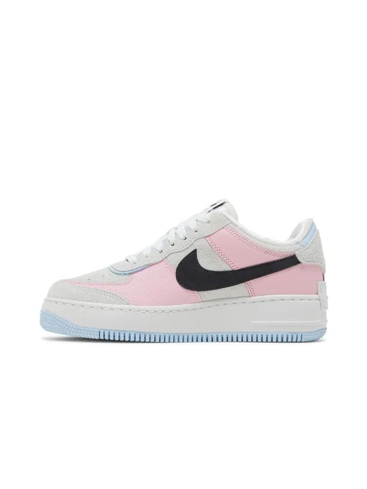 Кроссовки Nike Wmns Air Force 1 Shadow 'Hoops Pack - Medium Soft Pink' — изображение 4 из 9, розовый/черный