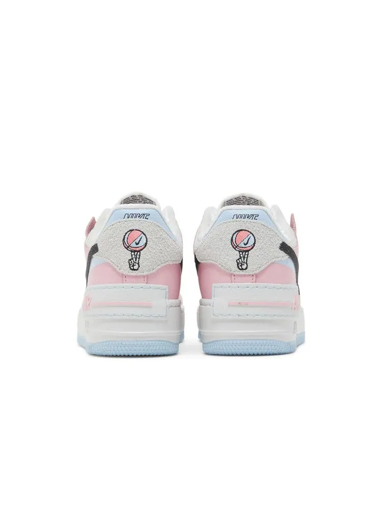 Кроссовки Nike Wmns Air Force 1 Shadow 'Hoops Pack - Medium Soft Pink' — изображение 7 из 9, розовый/черный