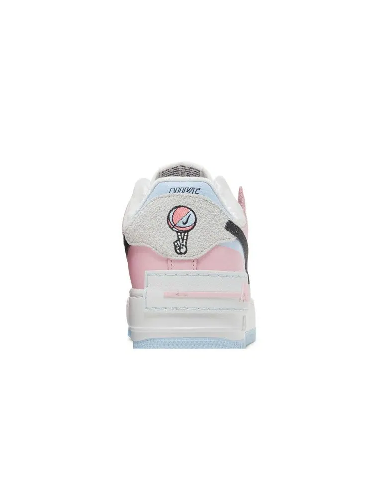 Кроссовки Nike Wmns Air Force 1 Shadow 'Hoops Pack - Medium Soft Pink' — изображение 8 из 9, розовый/черный