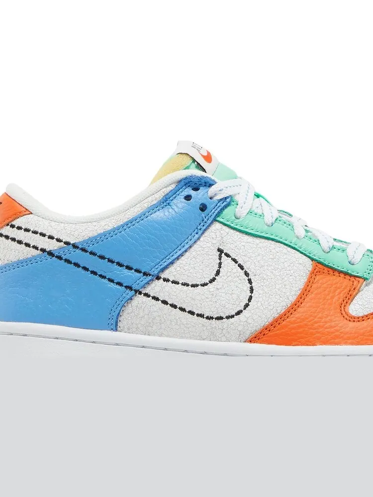 Кроссовки Nike Dunk Low GS 'Nike 101' — изображение 2 из 8, мульти