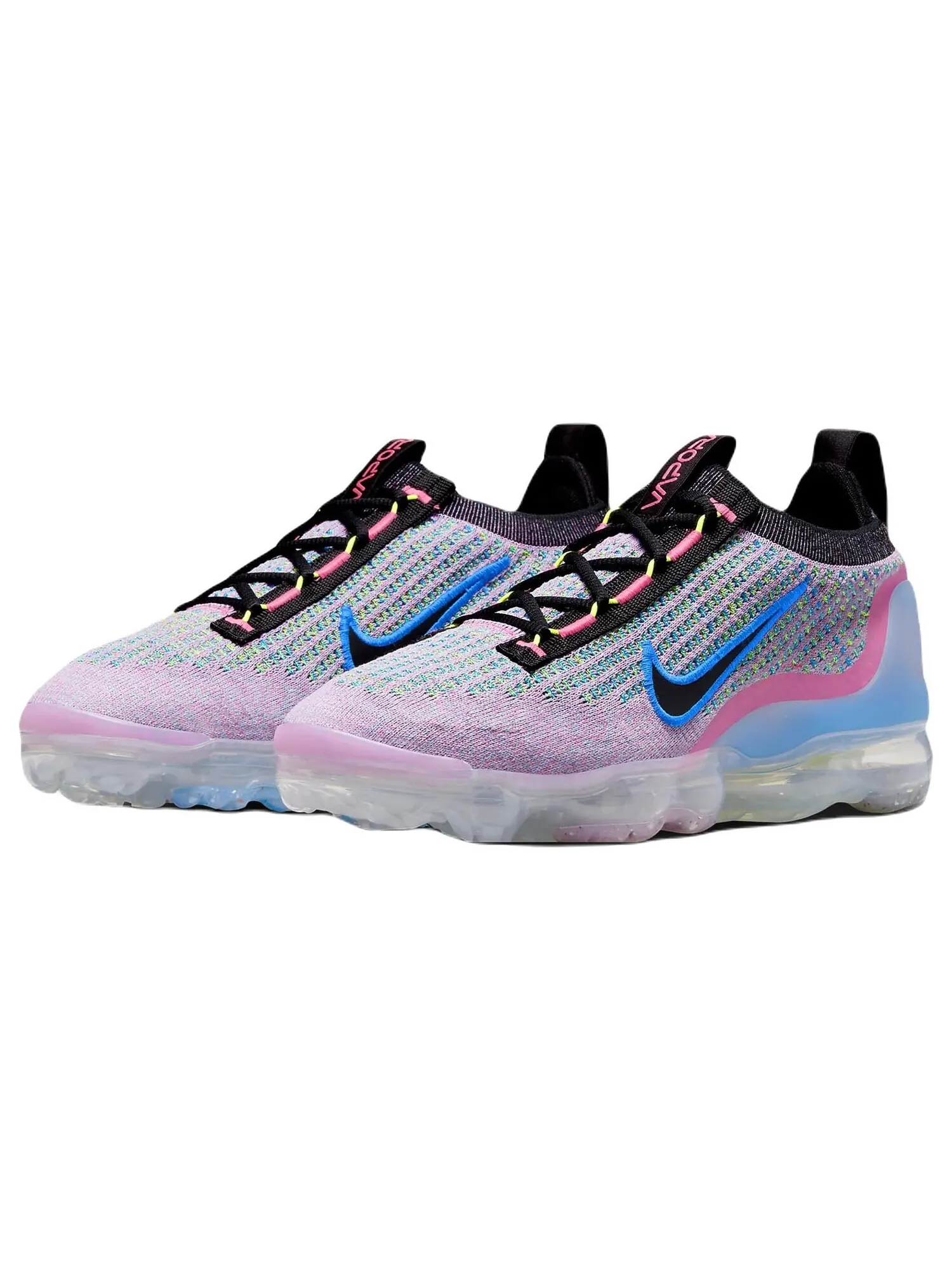 Кроссовки Nike Air VaporMax 2021 FK Next Nature — изображение 2 из 7, розовый/синий/черный
