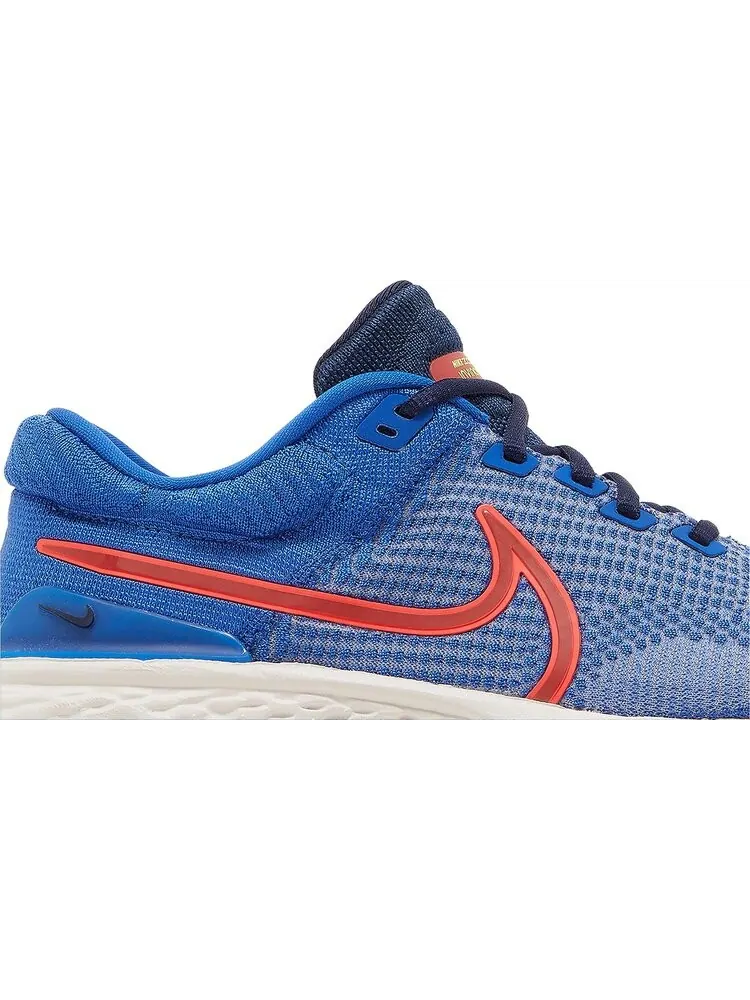 Кроссовки Nike ZoomX Invincible Run Flyknit 2 'Game Royal Red Clay' — изображение 2 из 8, синий