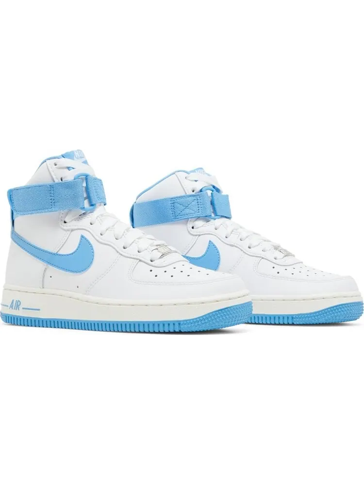 Кроссовки Nike Wmns Air Force 1 High 'White University Blue' — изображение 8 из 8, белый