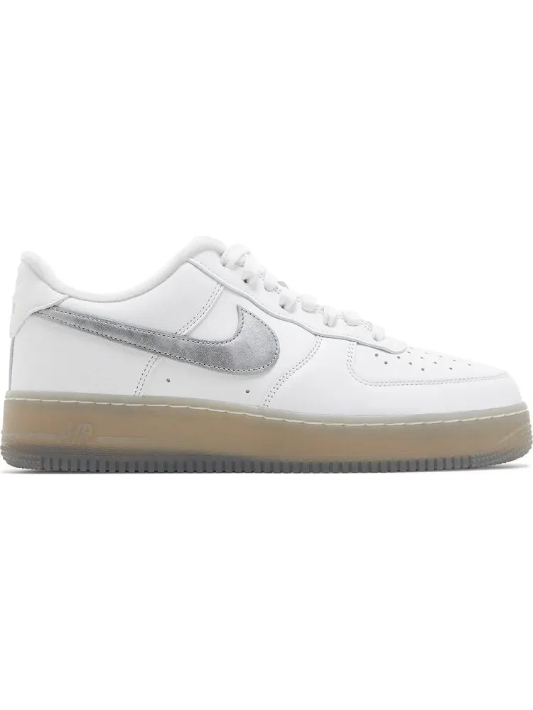 Кроссовки Nike Air Force 1 '07 Premium 'White Metallic Silver' — изображение 1 из 8, белый