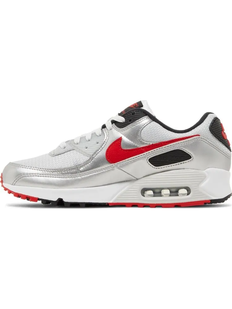 Кроссовки Nike Air Max 90 Icons — Silver Bullet — изображение 3 из 4, серебряный