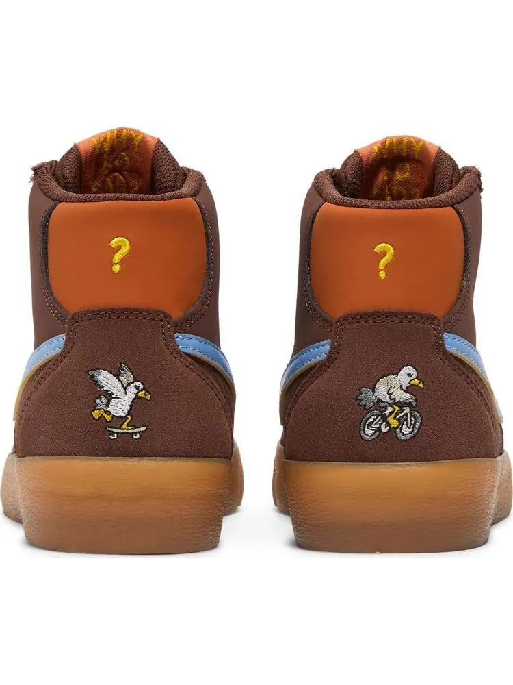 Кроссовки Nike Why So Sad? x Wmns Bruin High SB 'The Predatory Bird' — изображение 6 из 8, коричневый