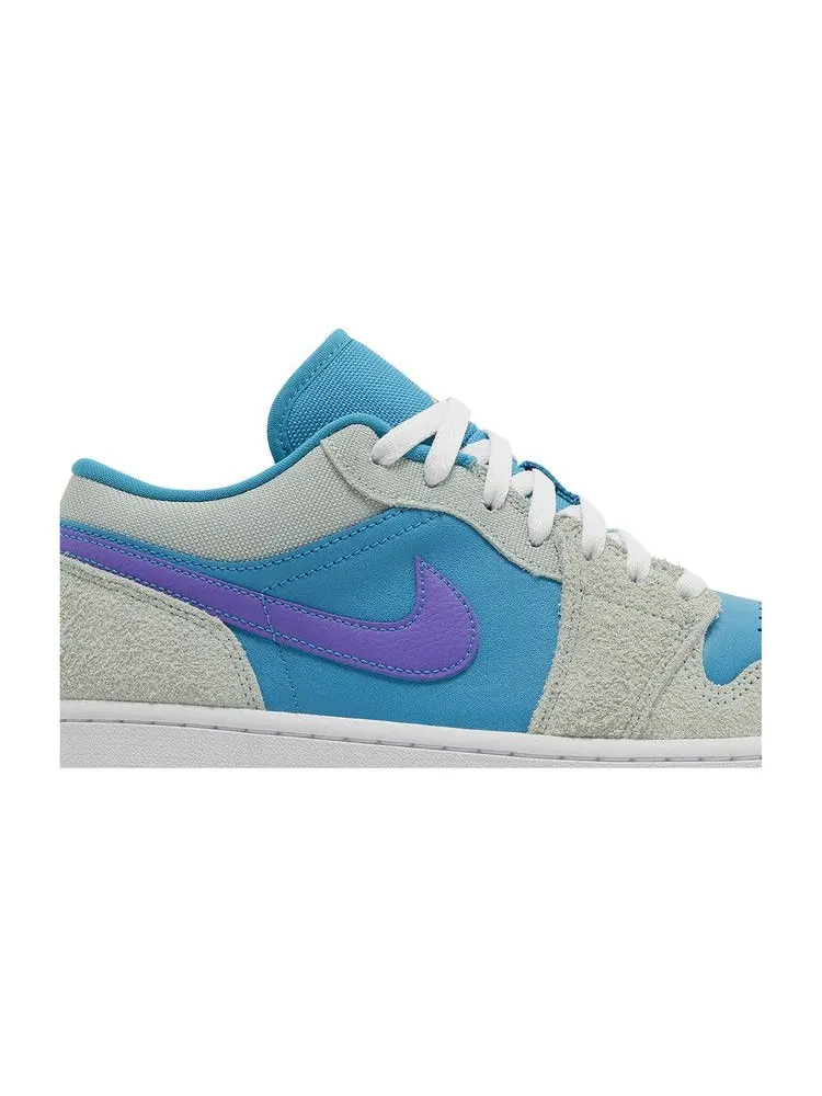 Кроссовки Air Jordan Air Jordan 1 Low SE 'Aquatone Concord' — изображение 3 из 9, фиолетовый/золотистый
