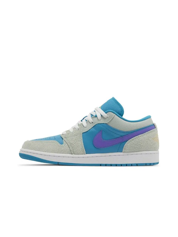 Кроссовки Air Jordan Air Jordan 1 Low SE 'Aquatone Concord' — изображение 4 из 9, фиолетовый/золотистый
